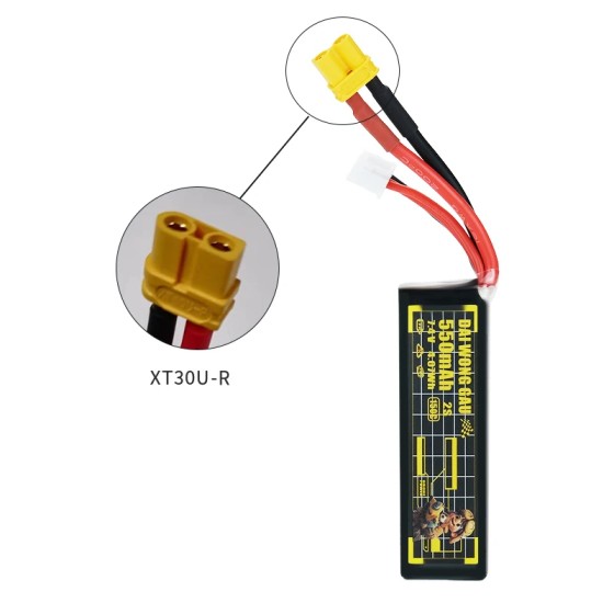DOGCOM  2S 550mah 150C  Travel Machine Lithium Battery for RC Drone  Rc Parts & Accs